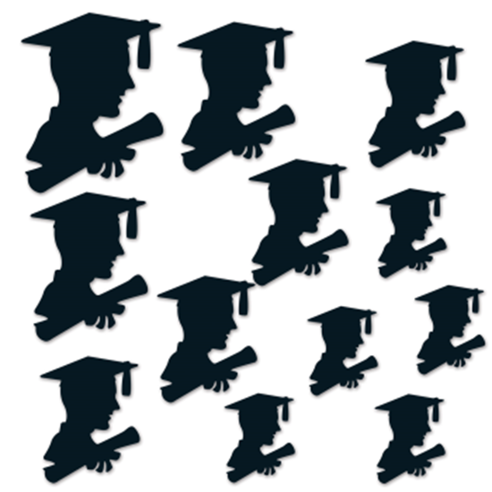 Image sur DECOR - GRADUATE SILHOUETTES - BOY