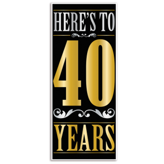Picture of 40th - HERE'S TO 40 YEARS DOOR COVER