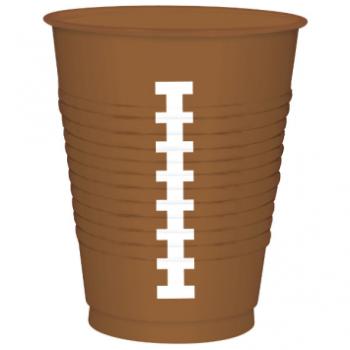 Image de FOOTBALL - 16oz PLASTIC FOOTBALL CUPS