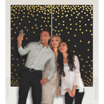 Picture of PHOTO BOOTH SCENE SETTER - GOLD DOTS
