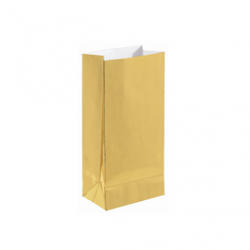 Picture of GOLD FOIL MINI PAPER BAG - 12PK