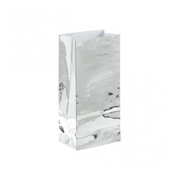 Picture of SILVER FOIL MINI PAPER BAG - 12PK