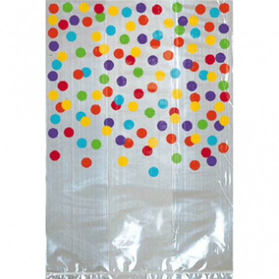 Picture of RAINBOW DOTS CELLO BAG 25/PK