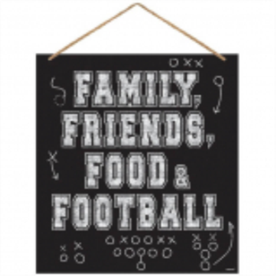 Image sur FOOTBALL WALL SIGN WITH ROPE HANGER