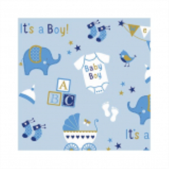 Image de JUMBO GIFT WRAP - BABY BOY ELEPHANT