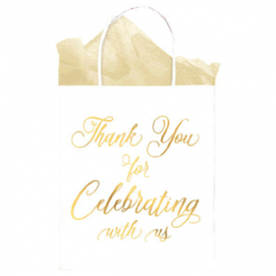 Picture of THANK YOU FOR CELEBRATING WITH US KRAFT BAG - 10PK