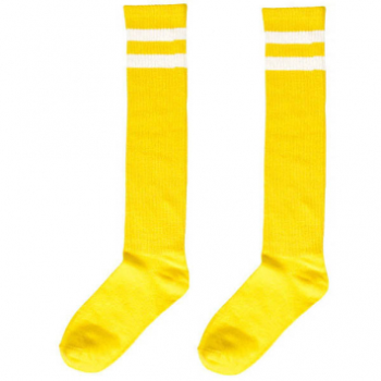 Picture of YELLOW STRIPE KNEE SOCKS