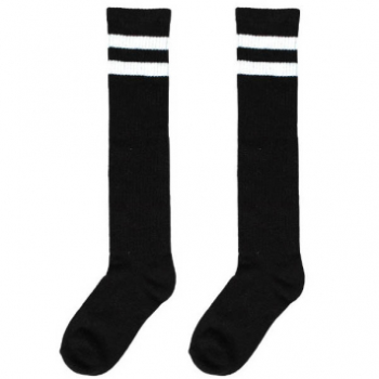 Image de BLACK STRIPE KNEE SOCKS