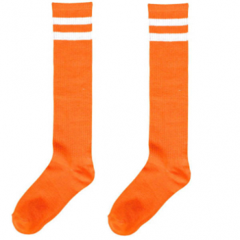 Image de ORANGE STRIPE KNEE SOCKS