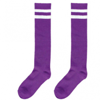 Image de PURPLE STRIPE KNEE SOCKS