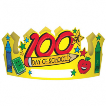 Image de 100TH DAY OF SCHOOL PAPER CROWNS