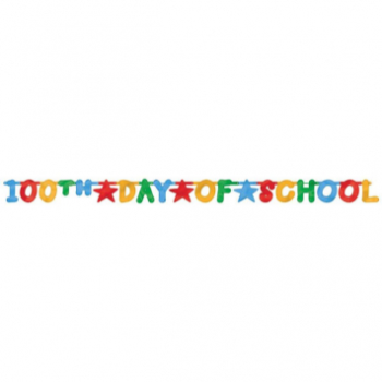 Picture of 100TH DAY OF SCHOOL LARGE FOIL LETTER BANNER