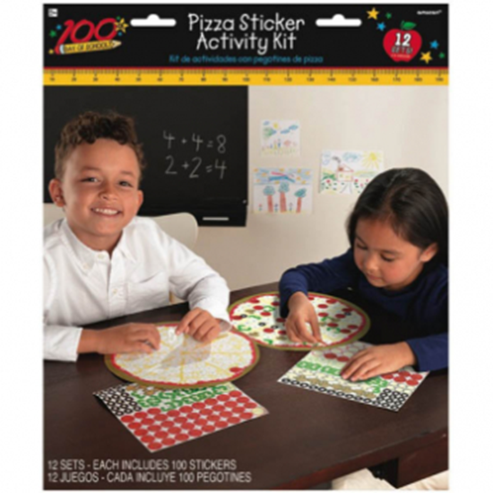 Picture of 100TH DAY OF SCHOOL PIZZA STICKER ACTIVITY BOOK
