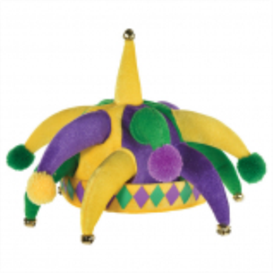 Picture of MARDI GRAS SPIKE PLUSH  JESTER HAT