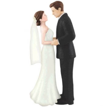 Image de BRIDE AND GROOM CAKE TOPPER