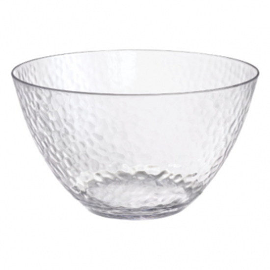Picture of SERVING WARE - HAMMERED CLEAR LARGE BOWL - 4.5QT