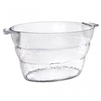 Image de SERVING WARE - HAMMERED BEVERAGE CLEAR TUB WITH HANDLE