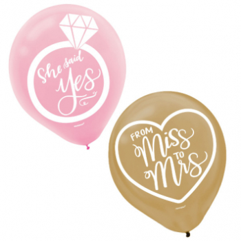 Image de MINT TO BE LATEX BALLOONS - 15PK