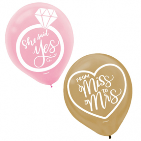 Image sur MINT TO BE LATEX BALLOONS - 15PK