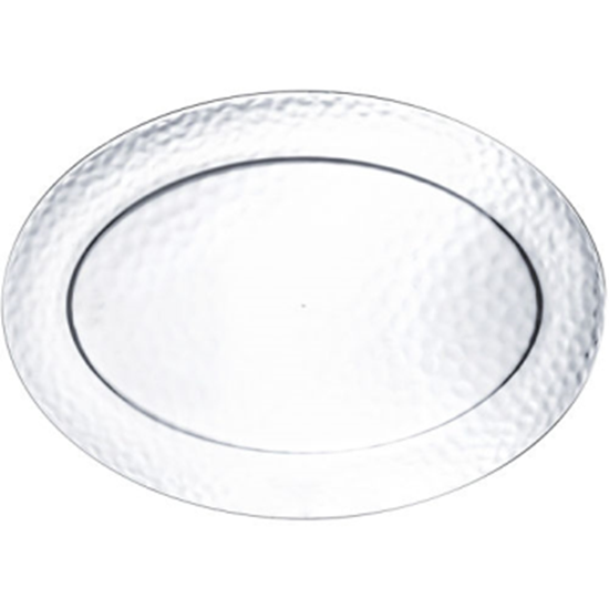 Picture of SERVING WARE - HAMMERED CLEAR OVAL PLATTER