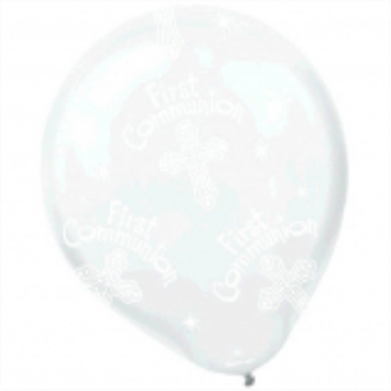 Picture of 11" LATEX BALLOONS - COMMUNION CLEAR