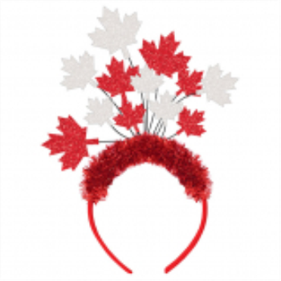Picture of CANADA DAY MAPLE LEAF SPRAY HEADBAND