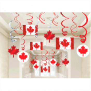 Image de CANADA DAY SWIRLS DECO