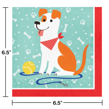 Picture of DOG PARTY - LUNCHEON NAPKINS