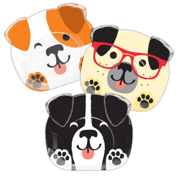 Image de DOG PARTY - 9" SHAPED PLATE