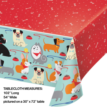 Image de DOG PARTY - PLASTIC TABLE COVER