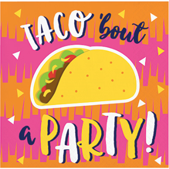 Picture of FIESTA FUN TACO BEVERAGE NAPKINS