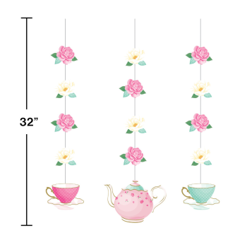 Picture of FLORAL TEA PARTY - HANGING CUT OUTS