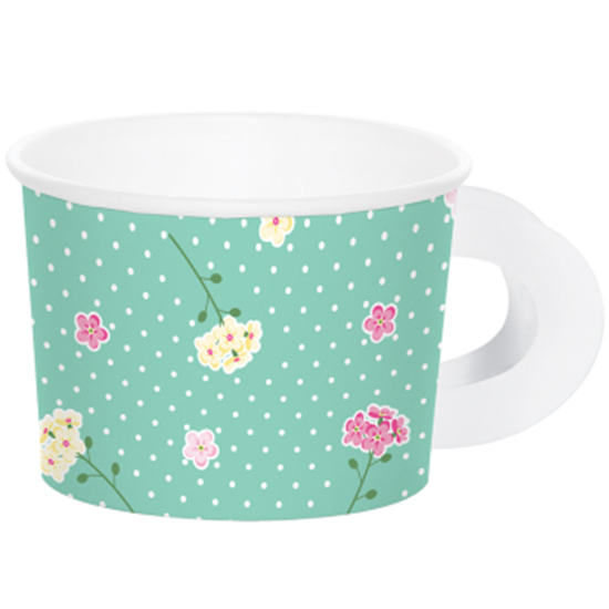 Picture of FLORAL TEA PARTY - TREAT CUPS WITH HANDLE