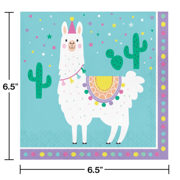 Picture of LLAMA PARTY - LUNCHEON NAPKINS