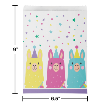 Image de LLAMA PARTY - PAPER TREAT BAG