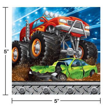 Image de MONSTER TRUCK RALLY - BEVERAGE NAPKINS