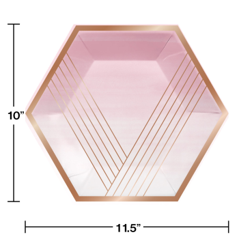Image de ROSE ALL DAY - 10" SHAPED PLATE