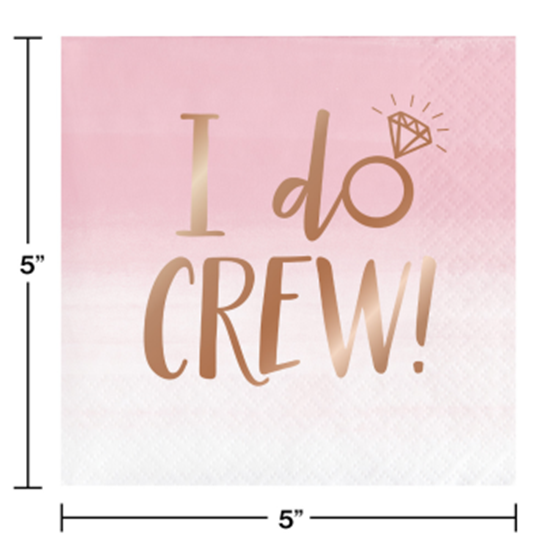 Image sur I DO CREW BEVERAGE NAPKINS