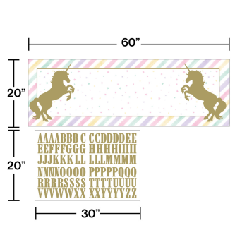 Image de UNICORN SPARKLE - GIANT BANNER WITH STICKERS