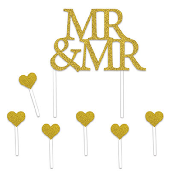 Picture of MR & MR CAKE TOPPER