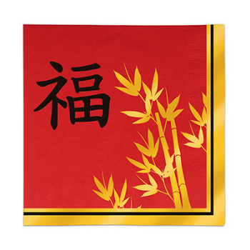 Image de TABLEWARE - ASIAN FOIL LUNCHEON NAPKINS