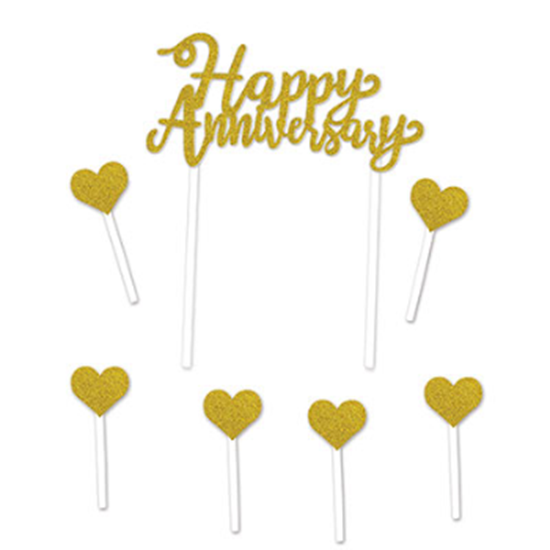 Picture of HAPPY ANNIVERSARY CAKE TOPPER