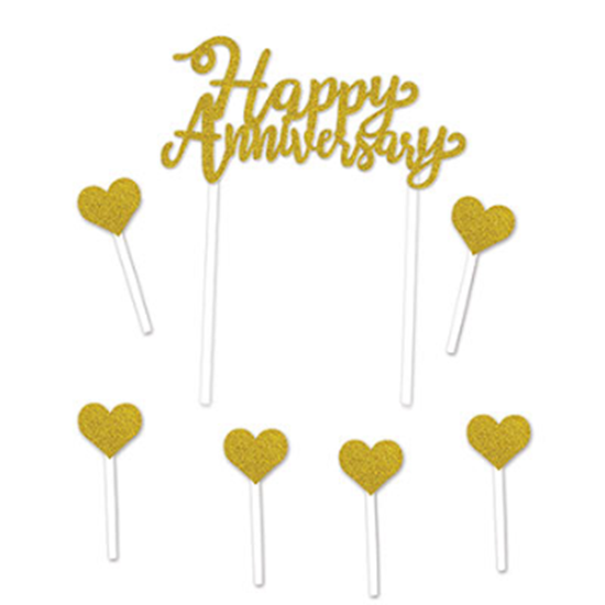 Image sur HAPPY ANNIVERSARY CAKE TOPPER