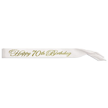 Image de 70th - GLITTERED BIRTHDAY SASH