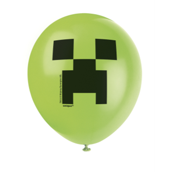 Image sur TNT PARTY "INSPIRED BY MINECRAFT" - 12" LATEX BALLOONS