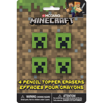 Picture of MINECRAFT - PENCIL TOPPER ERASERS