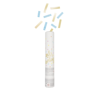 Image de OH BABY CONFETTI CANNON - BLUE & GOLD