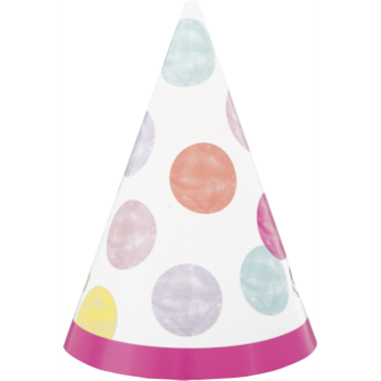 Picture of WEARABLES - PINK DOTS MINI PARTY HATS