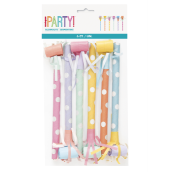 Picture of DECOR - PASTEL DOTS BLOWOUTS WITH FRINGE