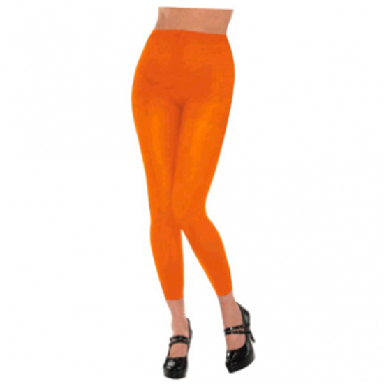 Picture of ORANGE FOOTLESS TIGHTS - ADULT